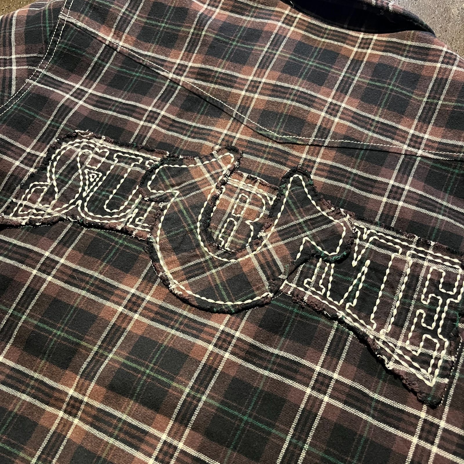 Supreme × TRUE RELIGION 25aw Quilted Lined Plaid Flannel Shirt 