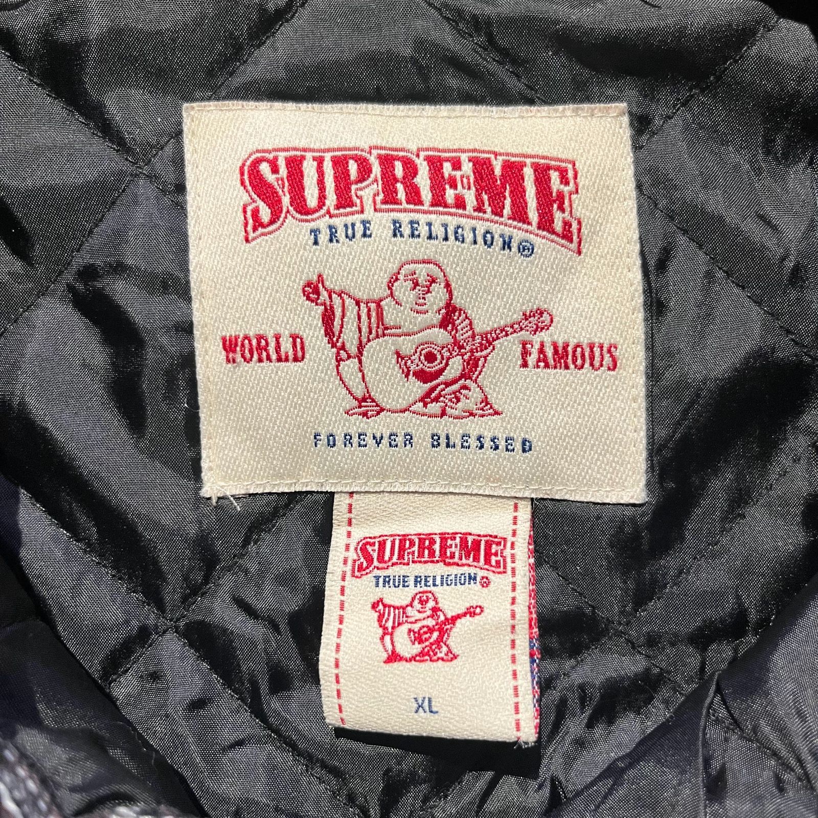 Supreme × TRUE RELIGION 25aw Quilted Lined Plaid Flannel Shirt 