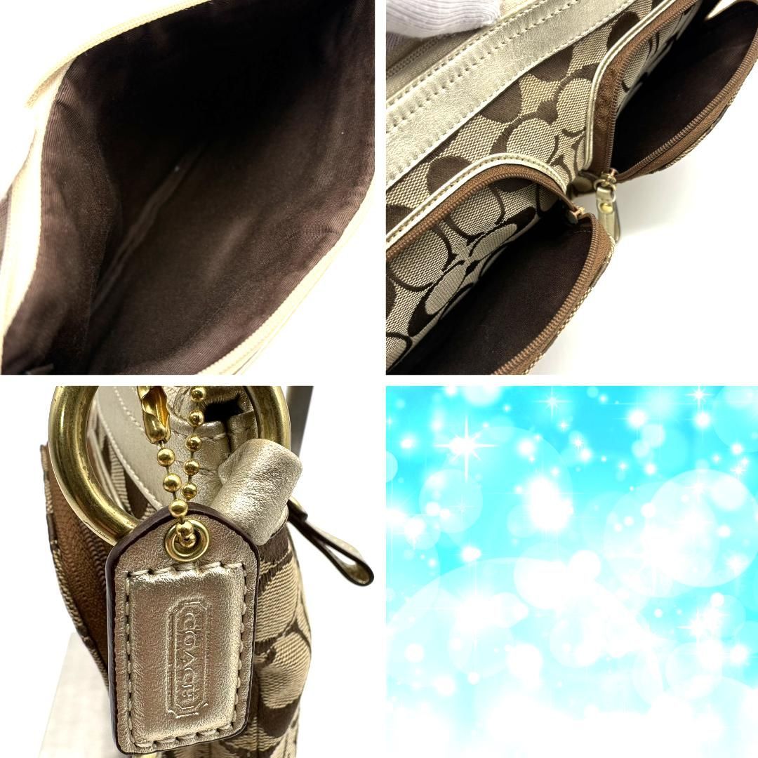 COACH コーチ シグネチャー キャンバス ミニバッグ ハンドバッグ