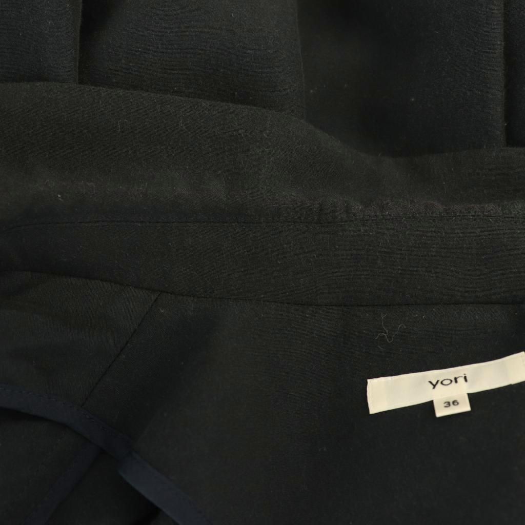 ヨリ yori バックギャザーテーラードジャケット 36 紺 /CX □OS - メルカリ