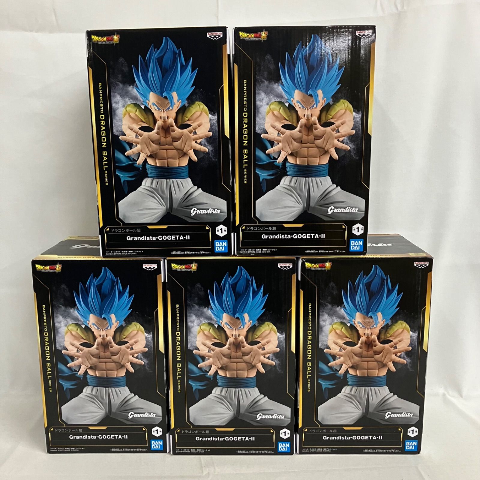 未開封 ドラゴンボール超 Grandista ゴジータⅡ 青髪 フィギュア 5個 