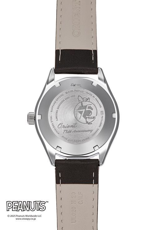 未使用 オリエント ピーナッツ スヌーピー コラボレーションモデル RN AC0Q08S 口コミ多数 自動巻き時計 腕時計(アナログ)