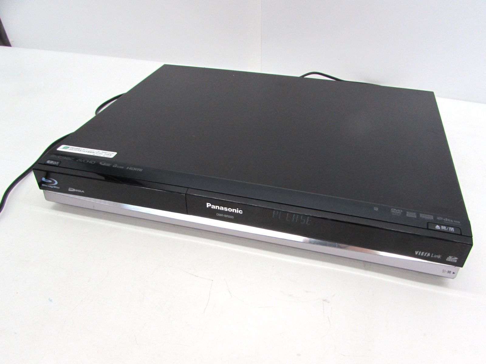 ジャンク品 Panasonic パナソニック ブルーレイレコーダー DMR-BR500