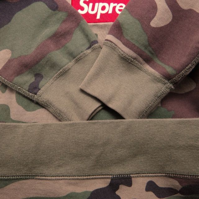 SUPREME 15aw BOX LOGO CREWNECK WOODLAND CAMO サイズL シュプリーム