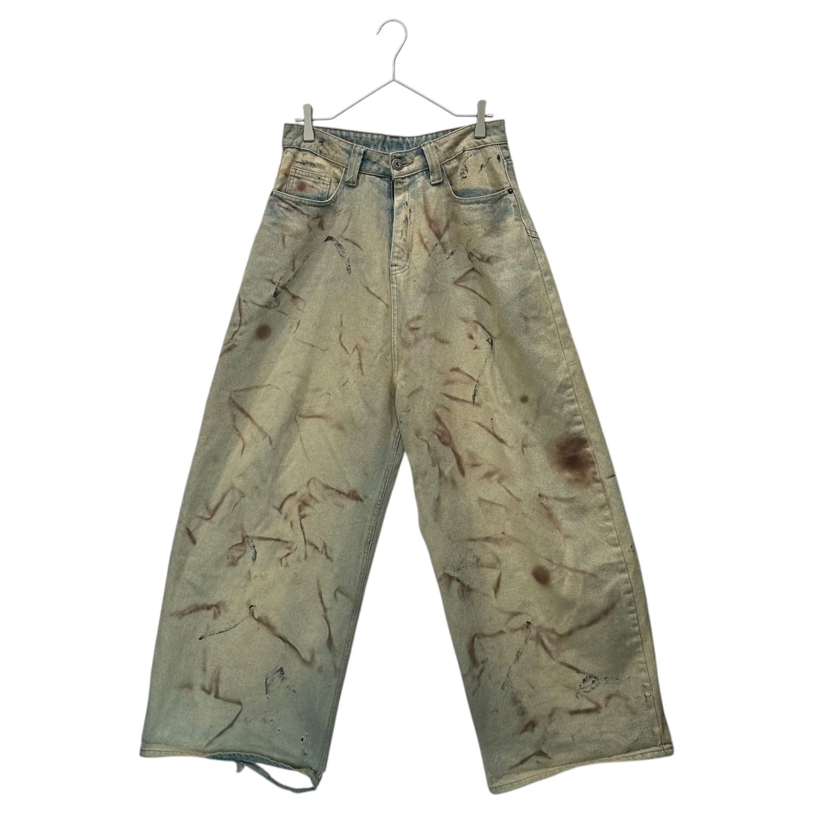 LATUI ATELIER バギーパンツ LATUI ATELIER(ラトゥイ アトリエ) Vintage-Washed Wide-Leg Baggy