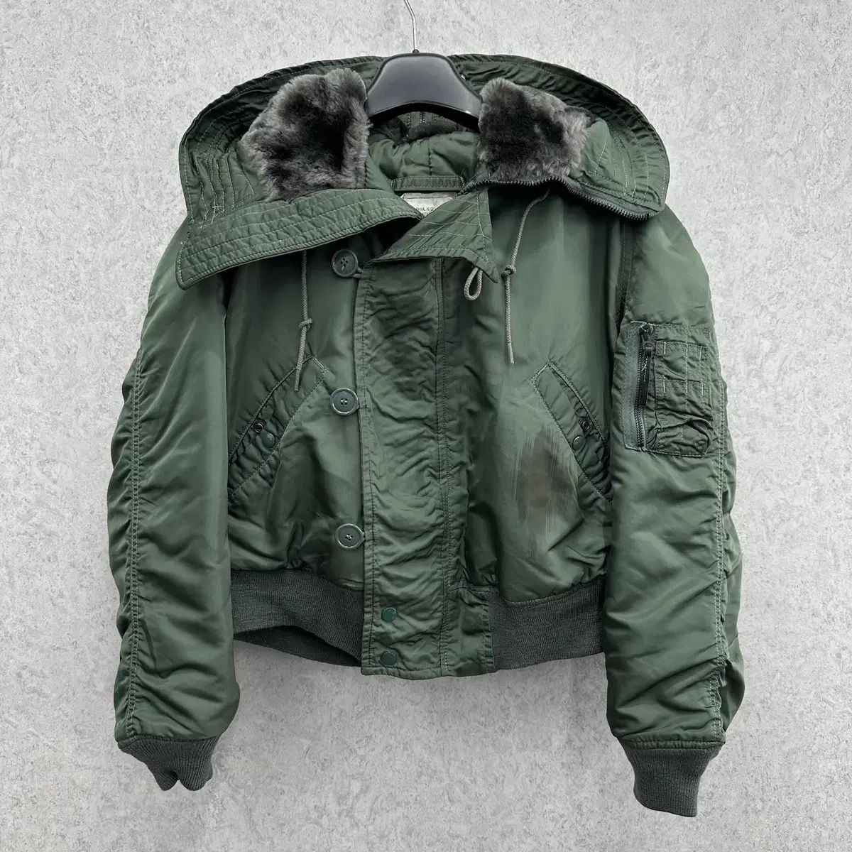 100 ミリタリー 70s N2B メンズ MA-1ジャケット