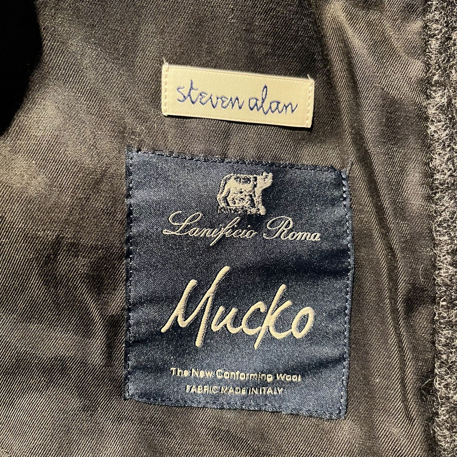 steven alan KNIT FLEC HALF BALMACAAN COAT S スティーブンアラン