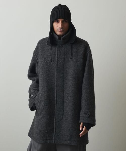 steven alan KNIT FLEC HALF BALMACAAN COAT S スティーブンアラン