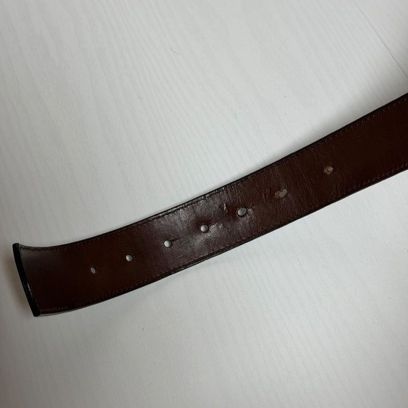 TORY BURCH トリーバーチ レザーベルト ゴールドロゴ金具 ブラック