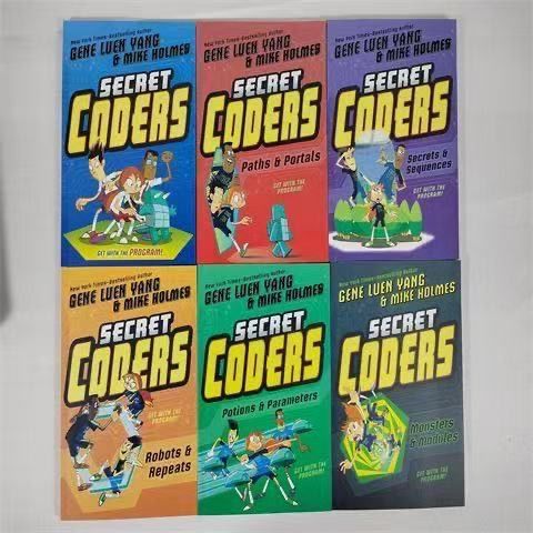 新品 英語絵本 secret coders 6冊 フルカラー 子供英語 - メルカリ