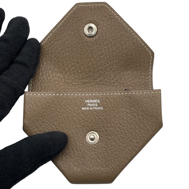 エルメス HERMES ルヴァンキャトルコインケース D刻 エトゥープ SV金具