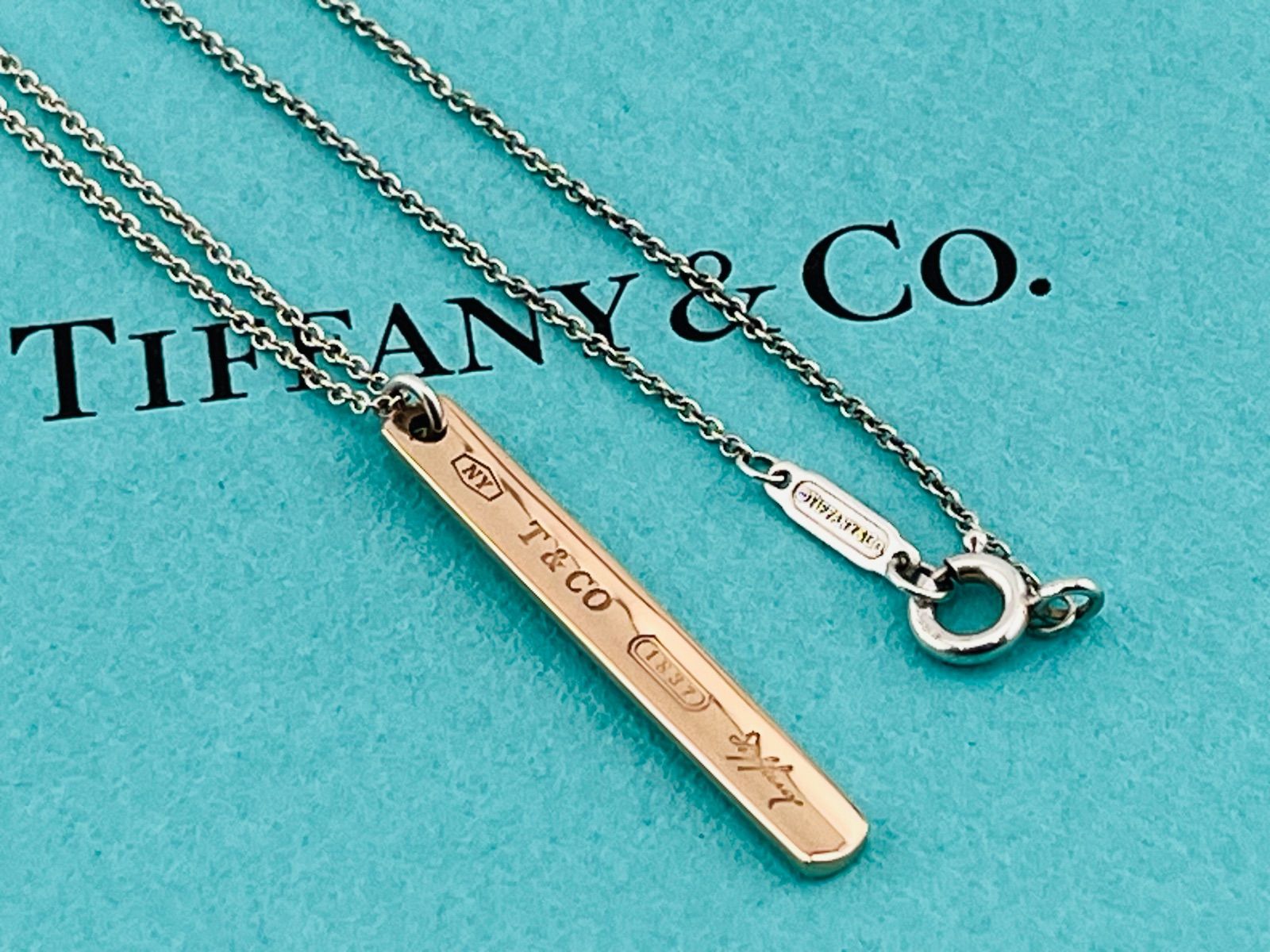 a204 美品 Tiffany&Co. ティファニー 1837 ナロー バー ルベドメタル L 
