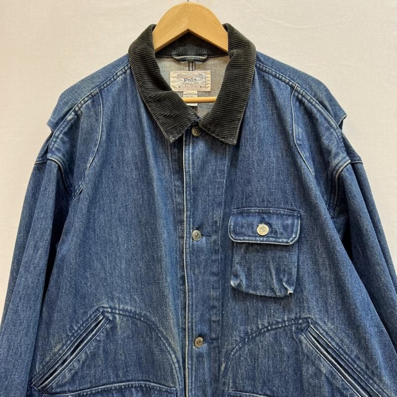 ポロラルフローレン 80s 白タグ デニム ハンティング ジャケット