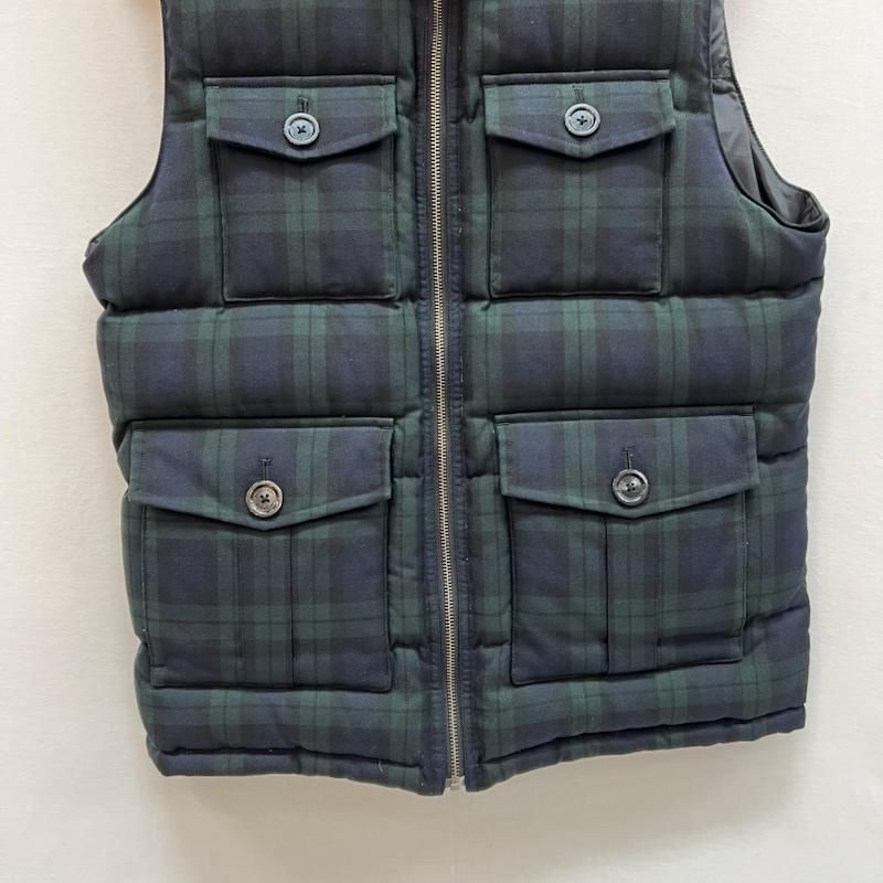 バーバリーブラックレーベル リバーシブル チェック ダウンベスト