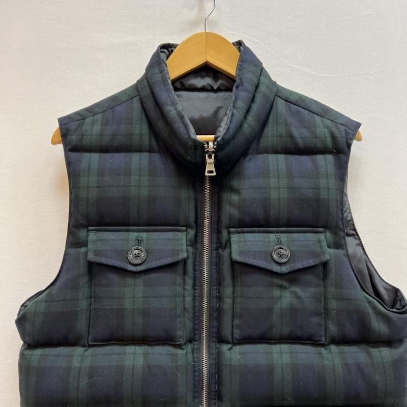 バーバリーブラックレーベル リバーシブル チェック ダウンベスト