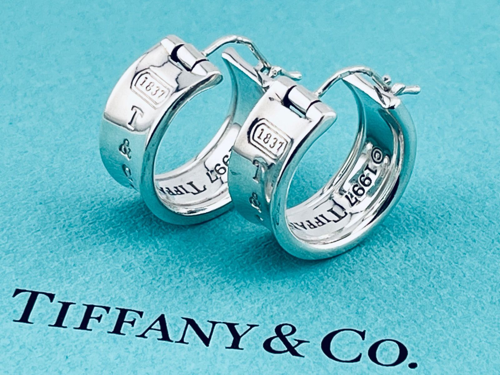 a205 希少 Tiffany&Co. ティファニー 1837 ワイド ナロー フープ