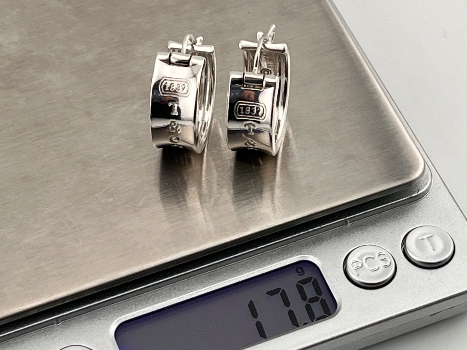 a205 希少 Tiffany&Co. ティファニー 1837 ワイド ナロー フープ