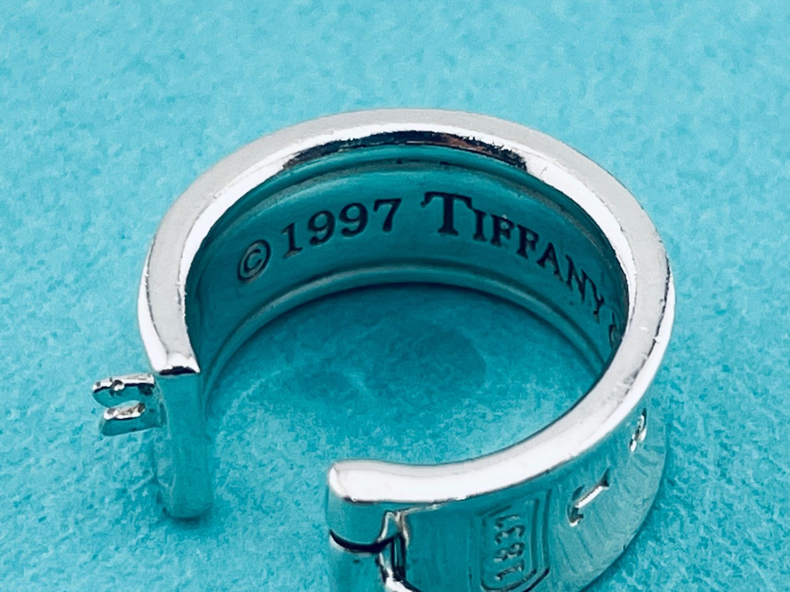a205 希少 Tiffany&Co. ティファニー 1837 ワイド ナロー フープ