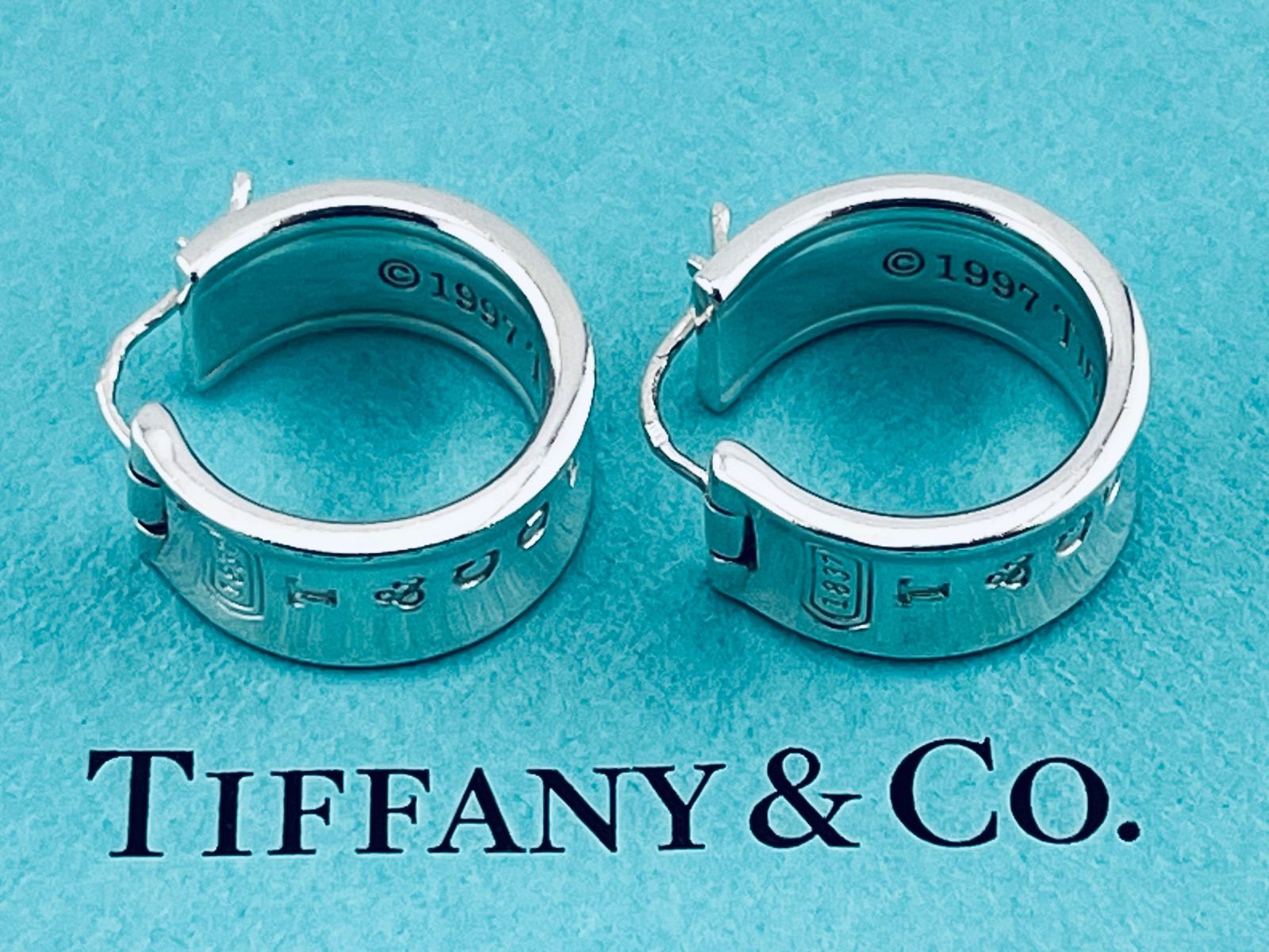 a205 希少 Tiffany&Co. ティファニー 1837 ワイド ナロー フープ