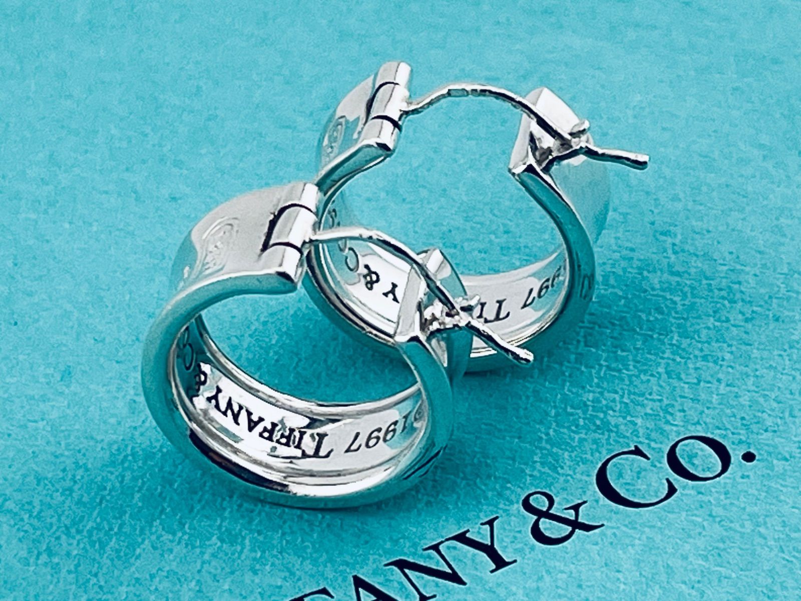 a205 希少 Tiffany&Co. ティファニー 1837 ワイド ナロー フープ