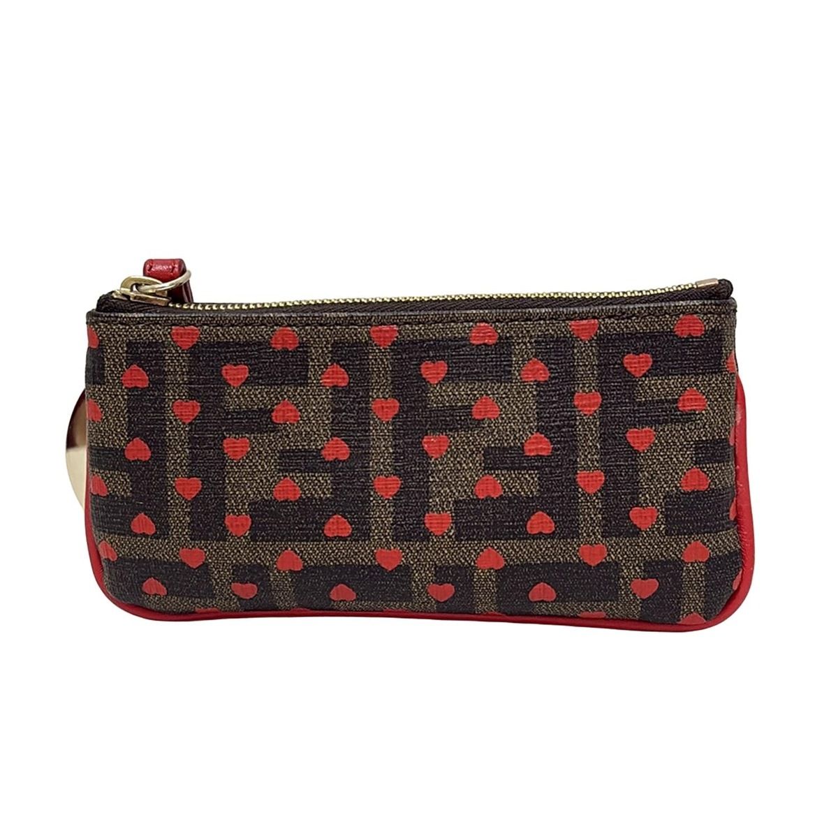 FENDI(フェンディ) コインケース美品 ズッカ柄 8AP005 ブラウン×ダーク