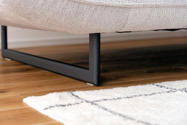 肘掛リクライニング2人掛けソファ幅197cm 背もたれ可動 北欧モダン