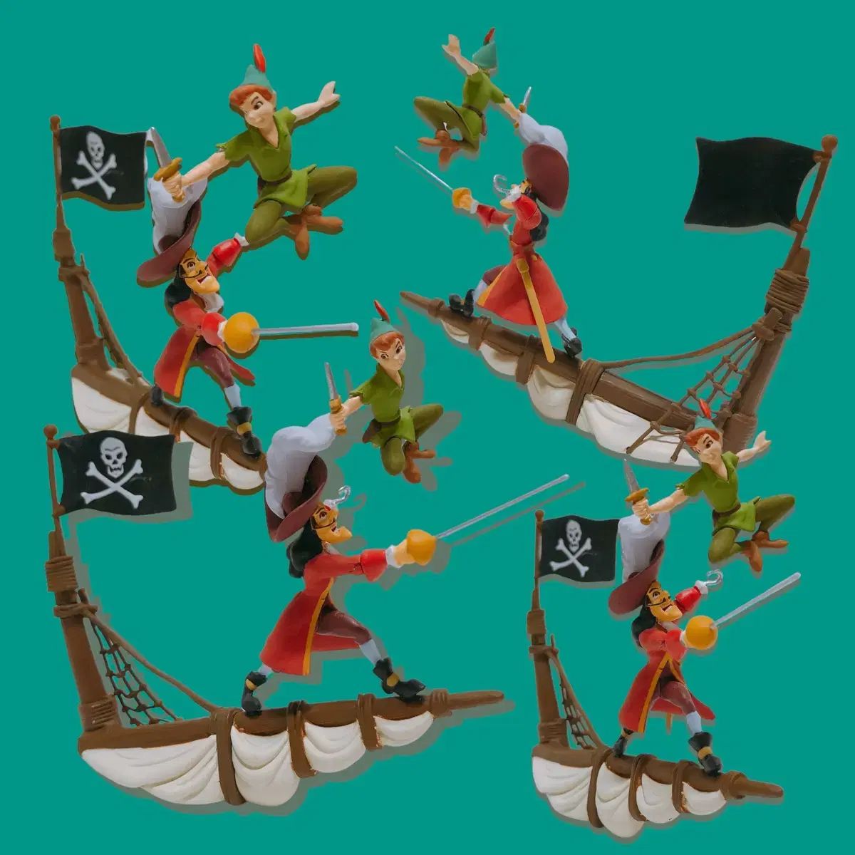 ディズニー ピーターパン vs フック船長 組立式フィギュア - メルカリ