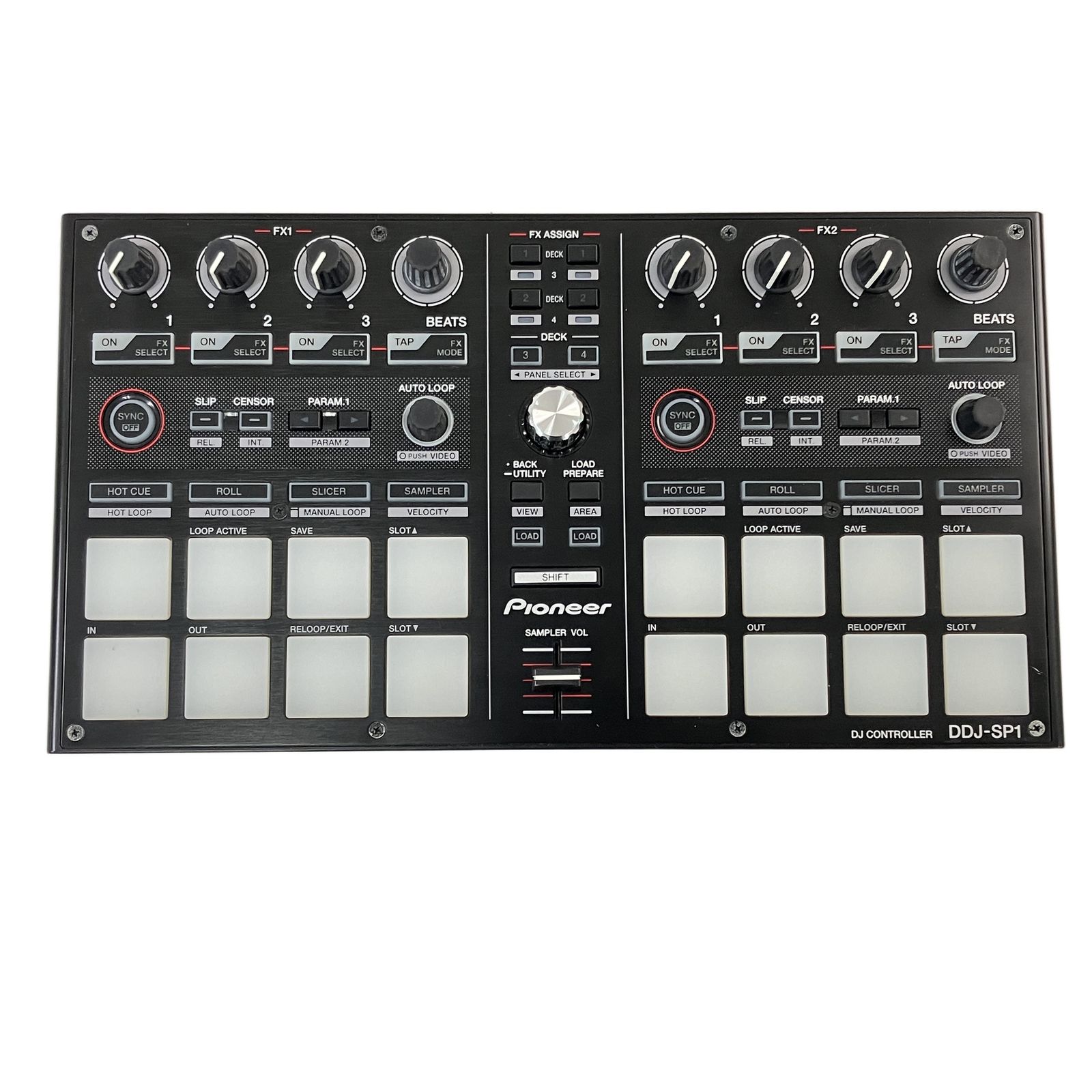 【美品】Pioneer DDJ-SP1 DJコントローラー パイオニア DDJ-SP1 (archived) Serato DJ Pro対応 サブコントローラー (black