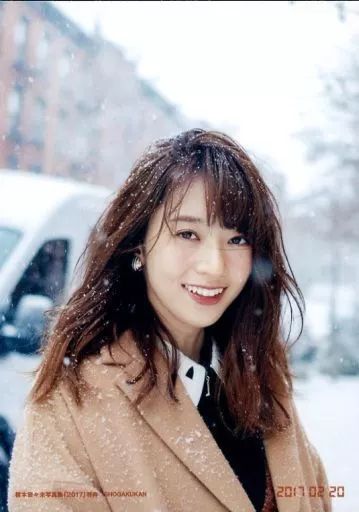 中古】生写真(乃木坂46) 橋本奈々未/バストアップ・衣装茶色・雪