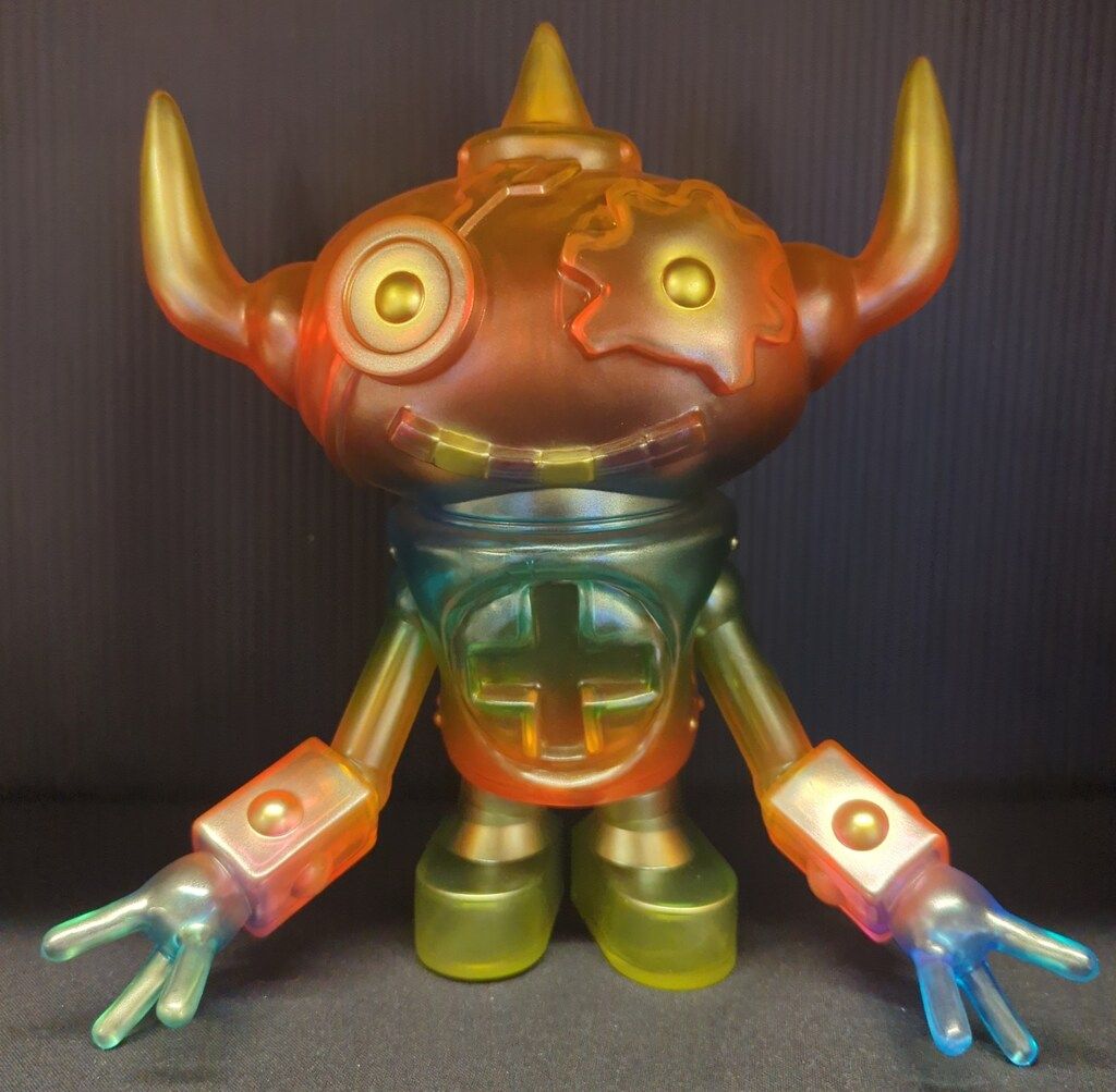 ゲッチャリロボ　ギガント　月虹　ソフビ OtaCream MobileVinylPets ゲッチャリロボ ギガント 月虹カラー - メルカリ