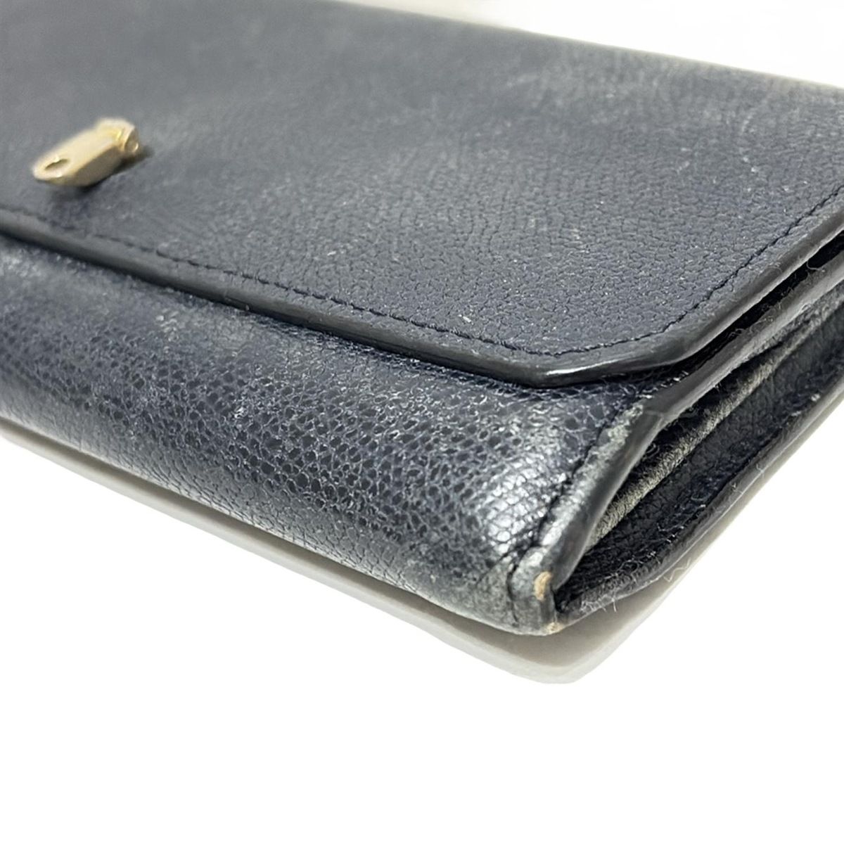 Valextra(ヴァレクストラ) 長財布 - ネイビー レザー - メルカリ