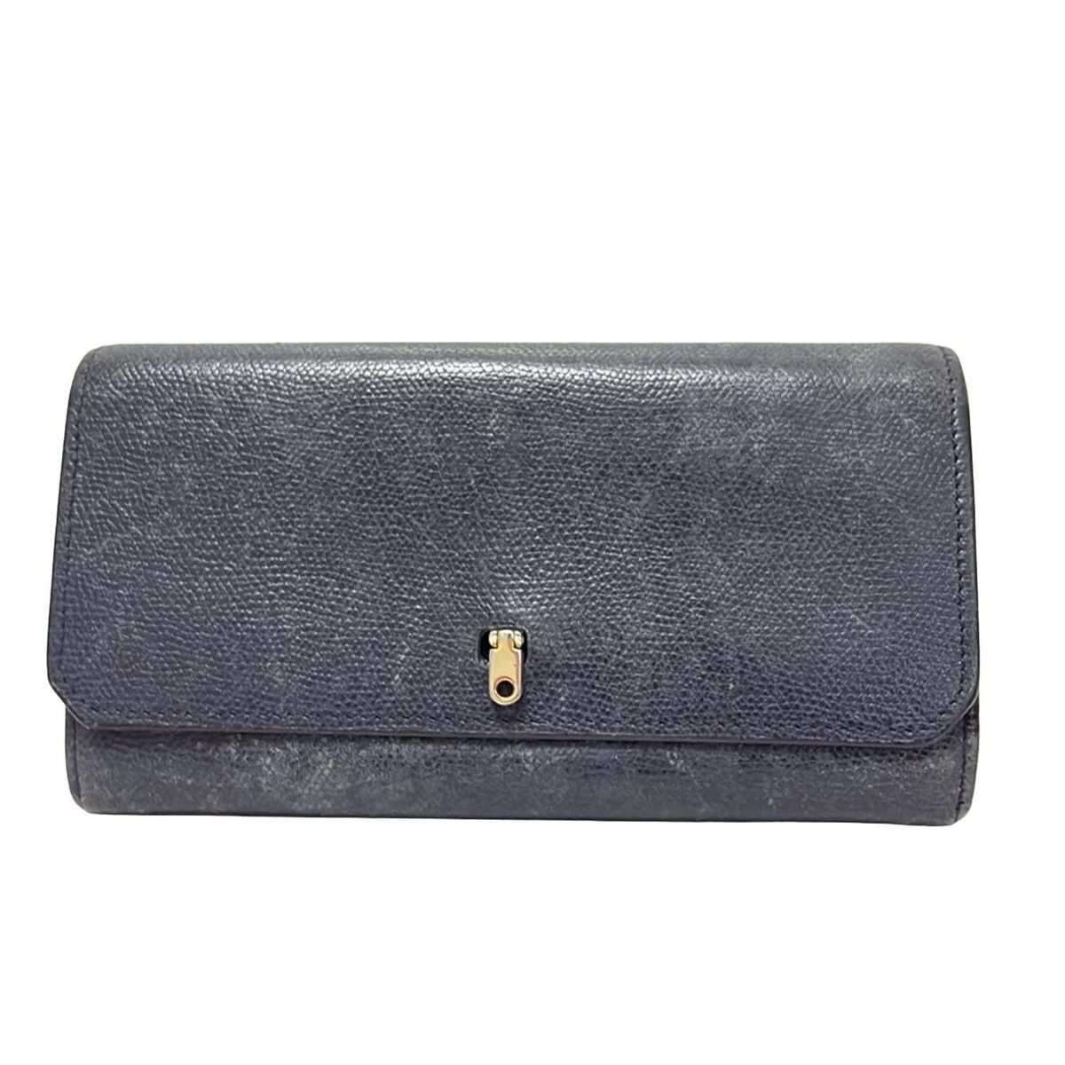 Valextra(ヴァレクストラ) 長財布 - ネイビー レザー - メルカリ