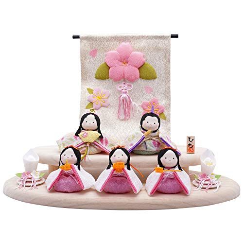 リュウコドウ 龍虎堂 ぽてりひな５人 麻の葉 木製台飾りセット 1 890 af a 4 bf 6