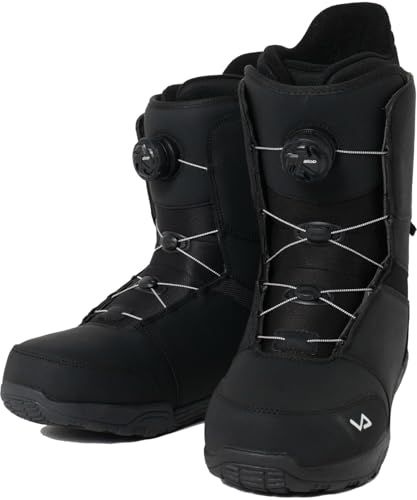 〔ビジョンピークス〕スノーボードブーツ ダイヤルタイプ BOA メンズ ソフト A-TOPブーツ SUPERB ＢＫ ＬＡＣＥ ２７．５ 7 e 5 f 135 d