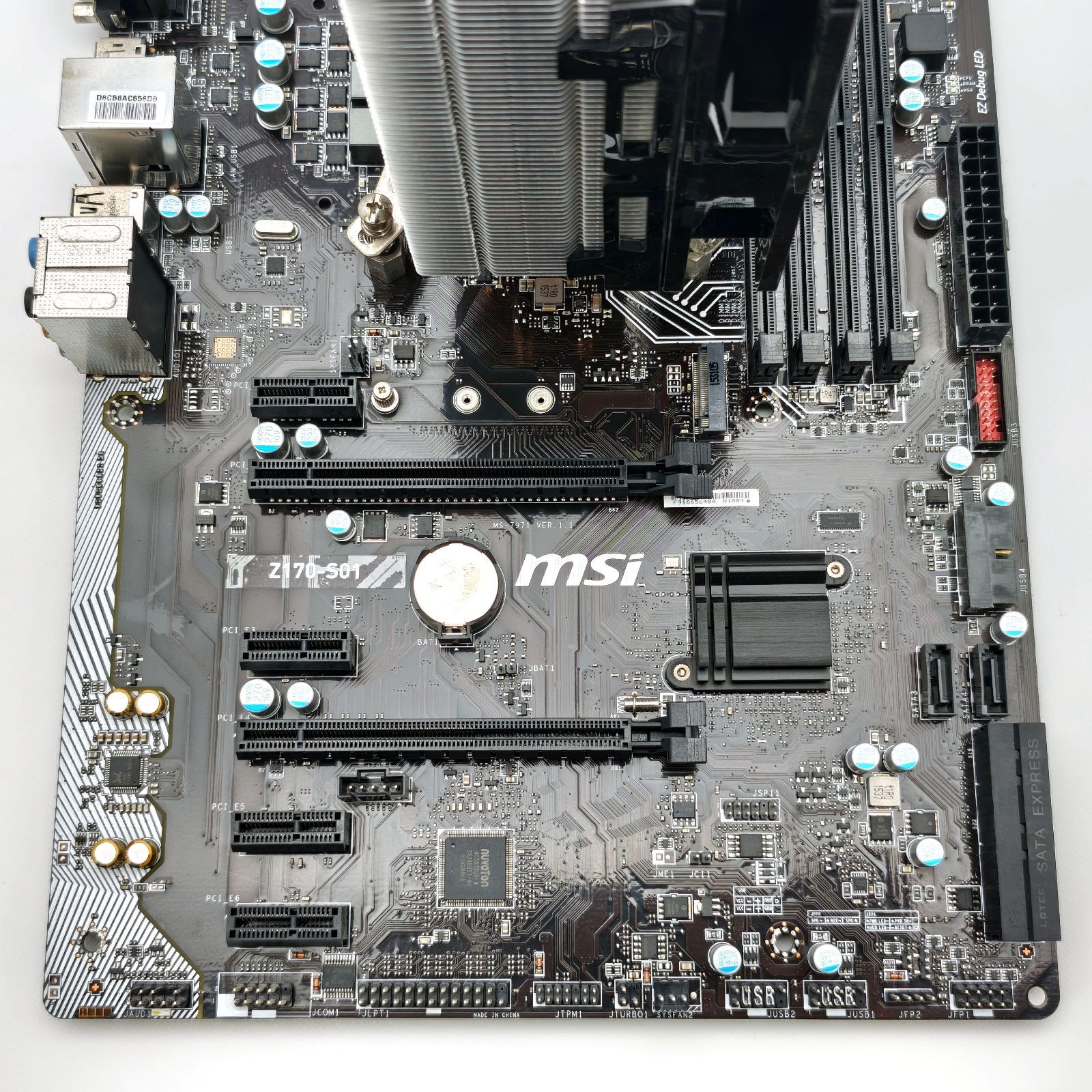 I7-6700k MSI Z170-S01 マザーボード DDR4メモリ16G I7-6700k MSI Z170