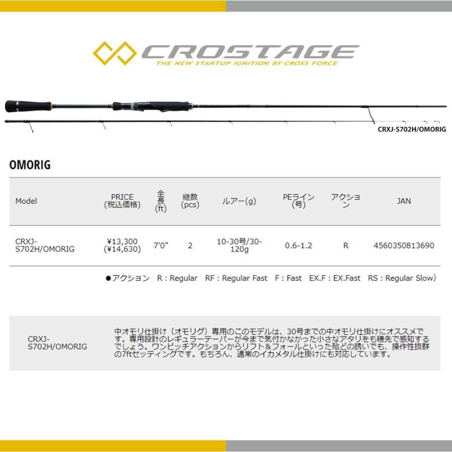 EC メジャークラフト 三代目クロステージ イカメタル CRXJ-S662M/NS