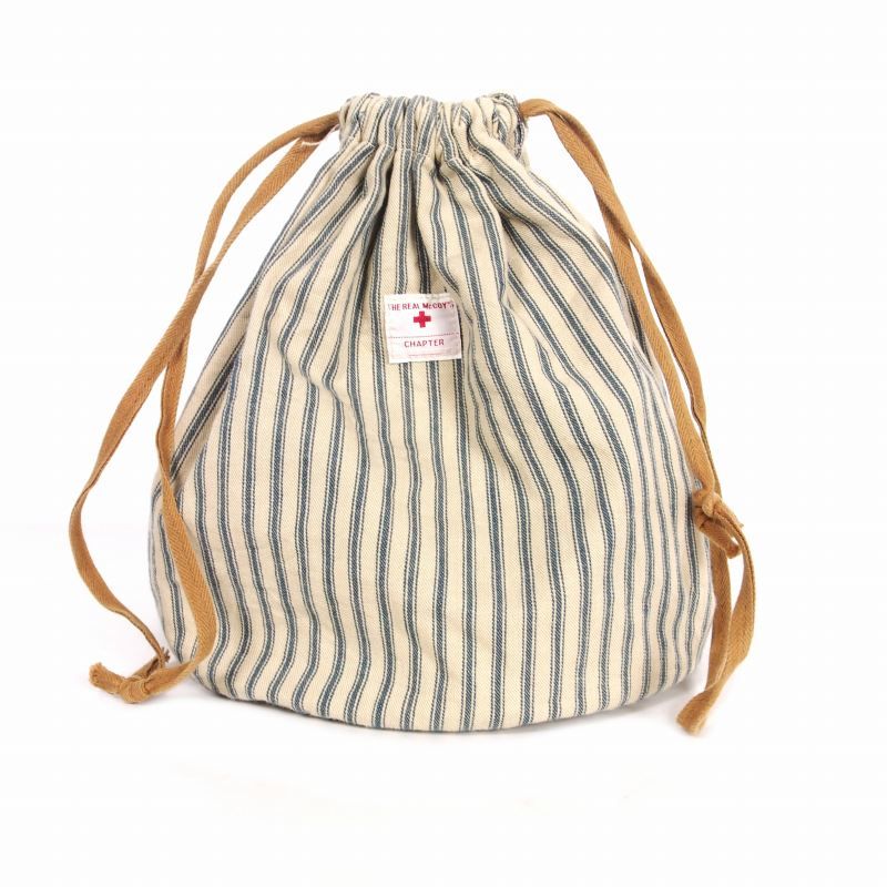 ザリアルマッコイズ THE REAL McCOY'S TICKING STRIPE POUCH BAG