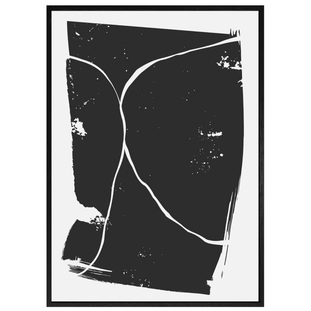 キャンバスアートパネル Sumi Abstract Art 31.5x43.5cm 抽象画 和