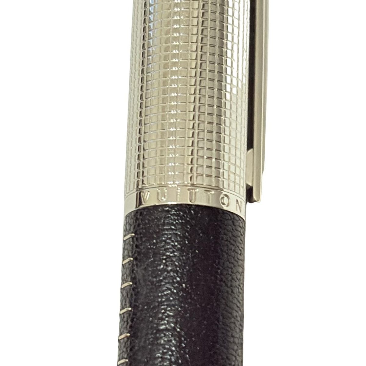 LOUIS VUITTON(ルイヴィトン) 万年筆美品 ドック・キュイール シルバー