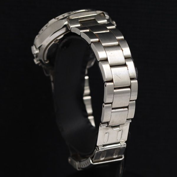 エルジン FK-647E QZ 黒文字盤 アナデジ メンズ腕時計 KRH 2000000 NSK