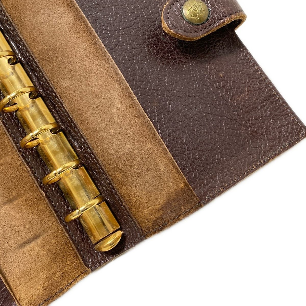  IL BISONTE イルビゾンテ 手帳 - ダークブラウン レザー 手帳 手帳 日記 家計簿