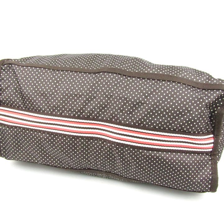 【美品】LeSportsac ドット柄 ボストンバッグ LeSportsac ドット柄 ボストンバッグ ネイビー レッド