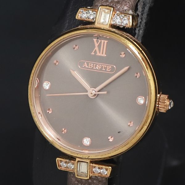 ABISTEレディースクオーツ新品電池交換済み ABISTEレディースクオーツ新品電池交換済み