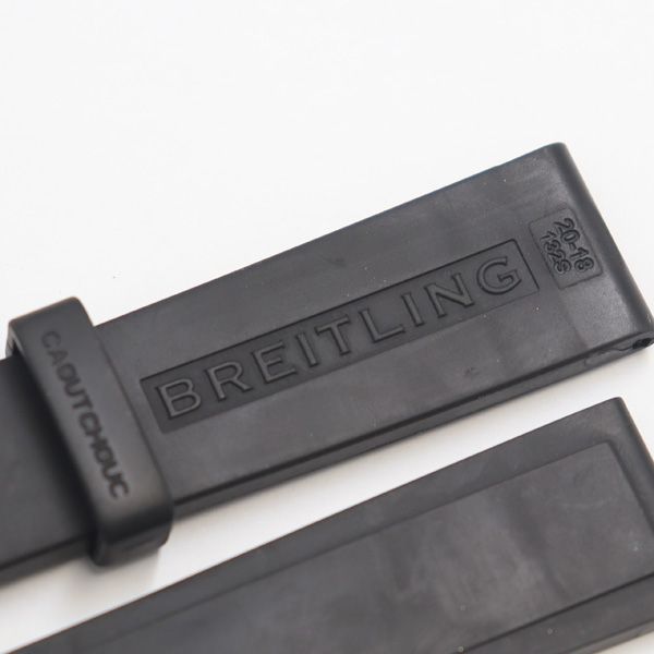 ブライトリング 純正ベルト ラバー ブラック 20㎜用 メンズ腕時計用