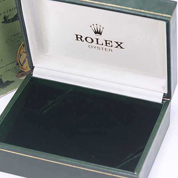 良品 ロレックス オイスター 空箱 グリーンカラー 腕時計用 メンズ