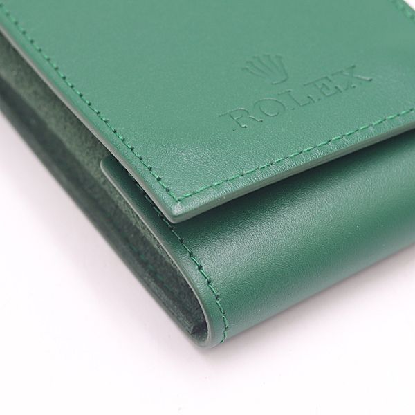 良品 ロレックス トラベルケース 空箱 グリーンカラー 腕時計用 メンズ