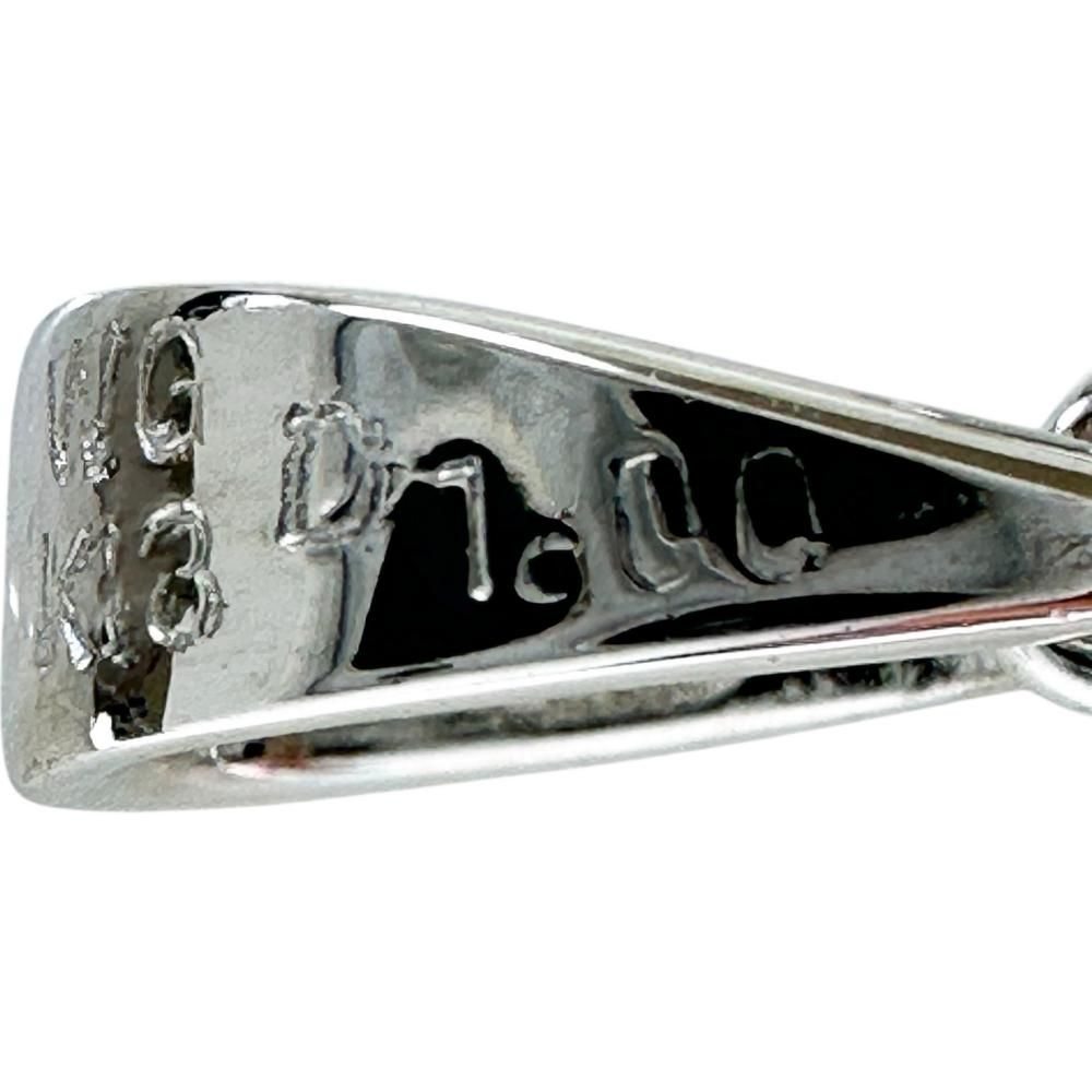 ダイヤモンド 1.00ct ペンダントトップ K18WGホワイトゴールド 18金
