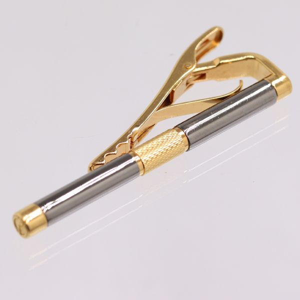 良品 ダンヒル ネクタイピン カフス カプセル型 バイカラー シルバー