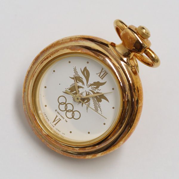 保付 セイコー Y136-6F50 1993年 長野オリンピック QZ 白文字盤 ピン