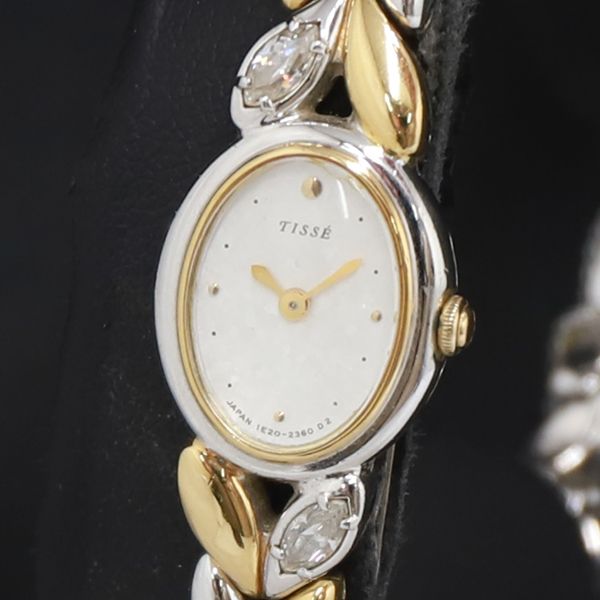 QZ セイコー Tisse 1E20-6380 白文字盤 レディース腕時計 2000000 NSK